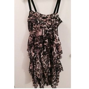 NWT Animal Print Ruffle Dress H&M